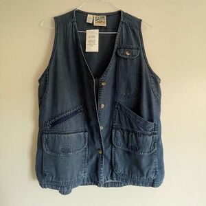 Vintage Denim TravelSmith Cargo Vest